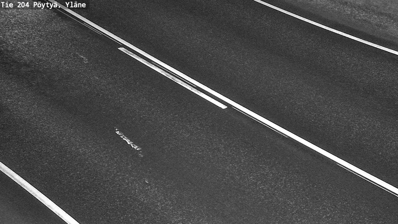 Weather Camera Image Väg 204 Pöytyä, Yläne, Pöytyä, Varsinais-Suomi