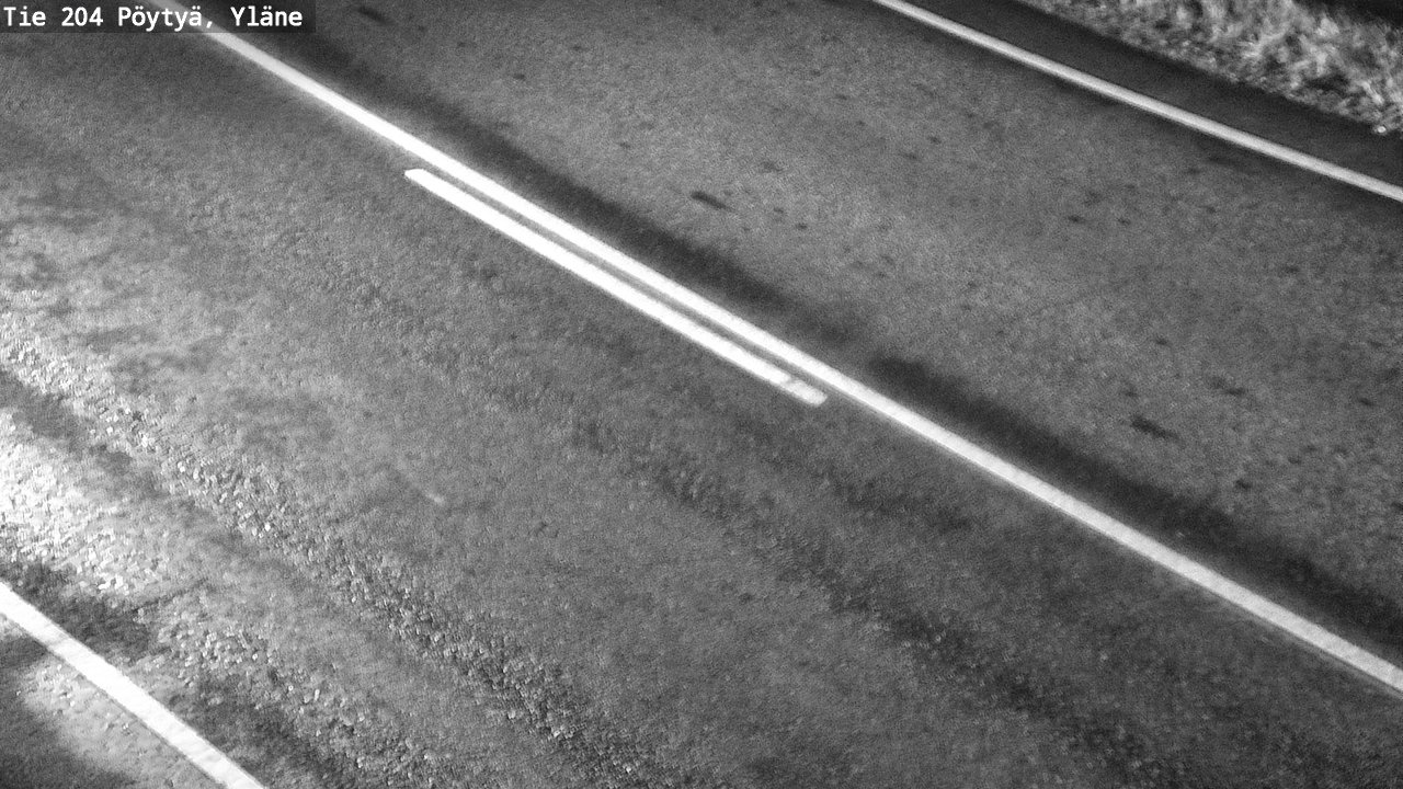 Weather Camera Image Väg 204 Pöytyä, Yläne, Pöytyä, Varsinais-Suomi