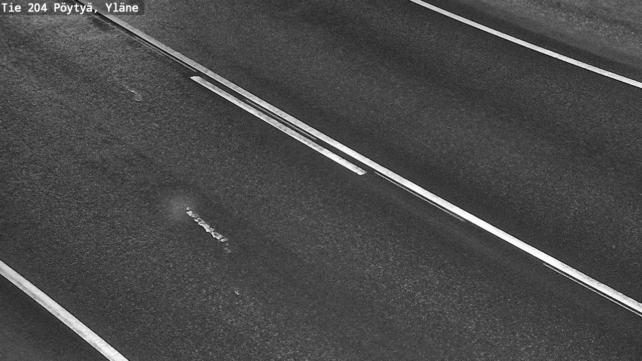 Weather Camera Image Väg 204 Pöytyä, Yläne, Pöytyä, Varsinais-Suomi