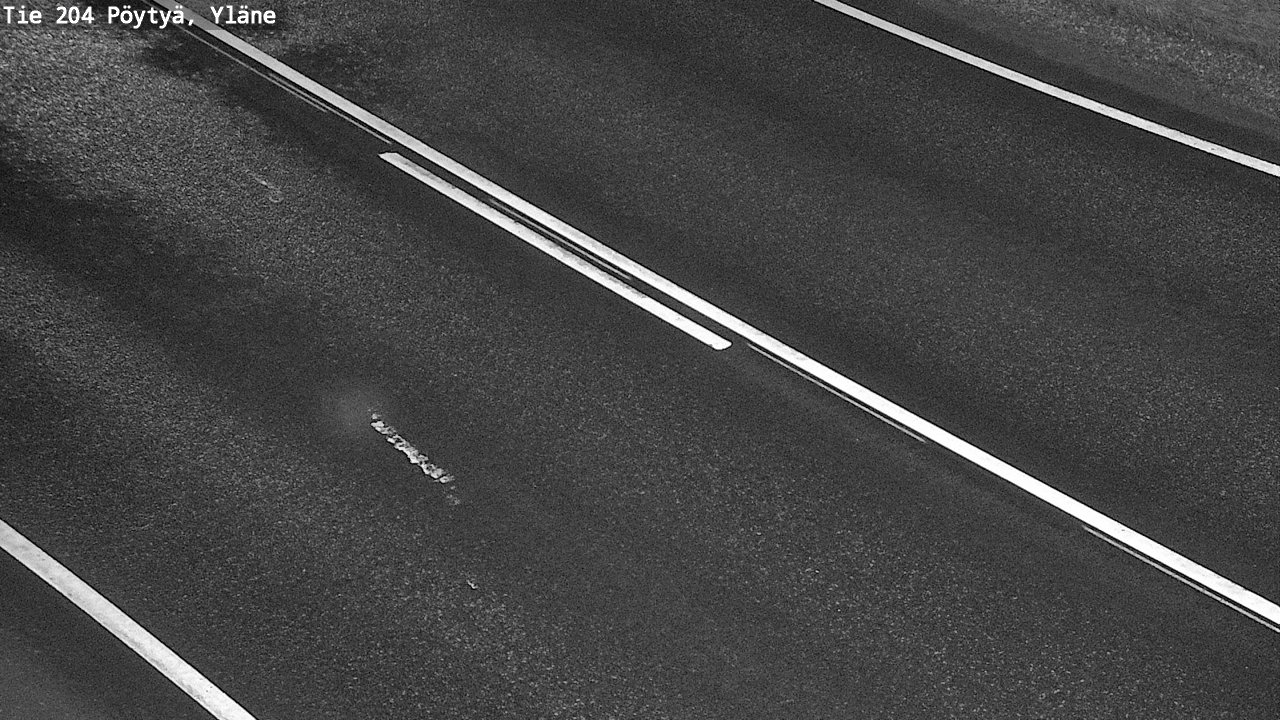 Weather Camera Image Väg 204 Pöytyä, Yläne, Pöytyä, Varsinais-Suomi