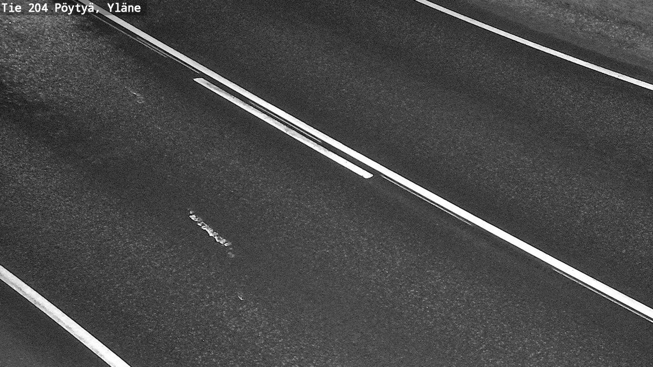 Weather Camera Image Väg 204 Pöytyä, Yläne, Pöytyä, Varsinais-Suomi