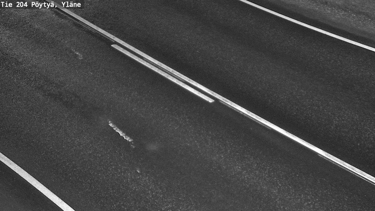 Weather Camera Image Väg 204 Pöytyä, Yläne, Pöytyä, Varsinais-Suomi