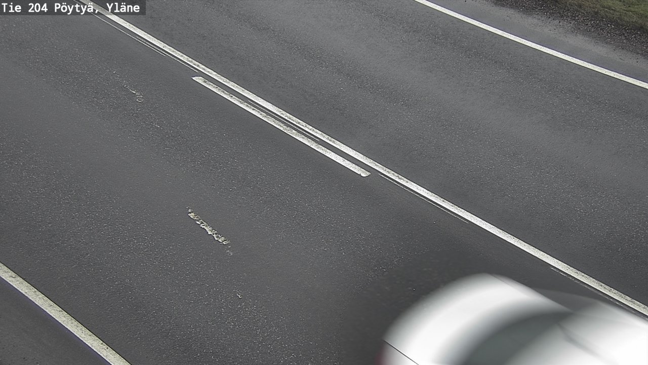 Weather Camera Image Väg 204 Pöytyä, Yläne, Pöytyä, Varsinais-Suomi