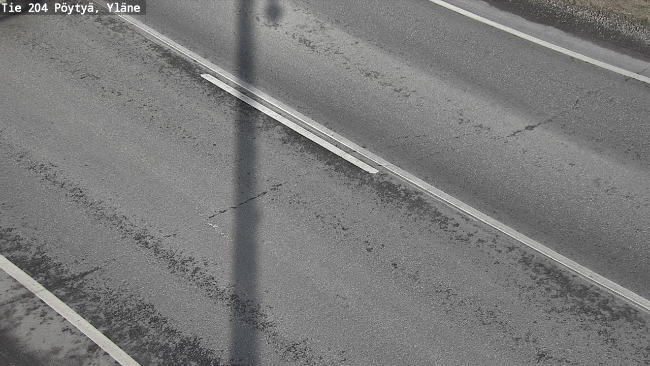 Weather Camera Image Road 204 Pöytyä, Yläne, Pöytyä, Varsinais-Suomi