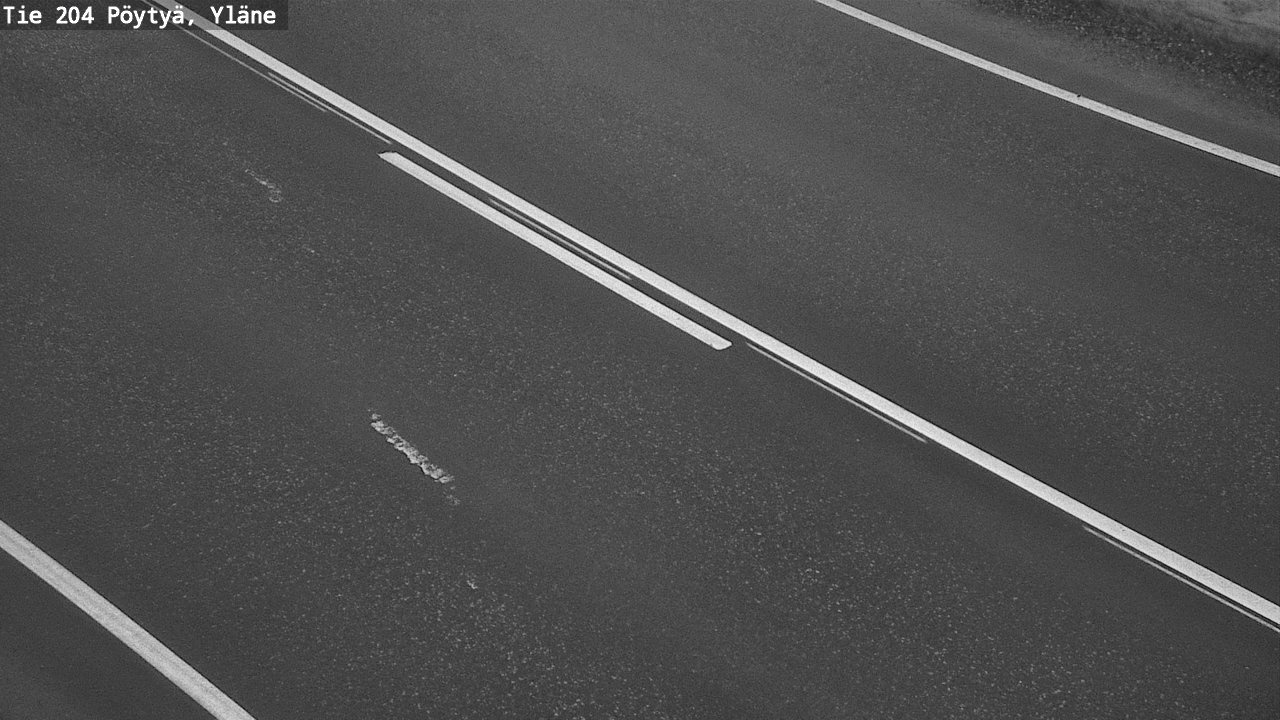 Weather Camera Image Road 204 Pöytyä, Yläne, Pöytyä, Varsinais-Suomi