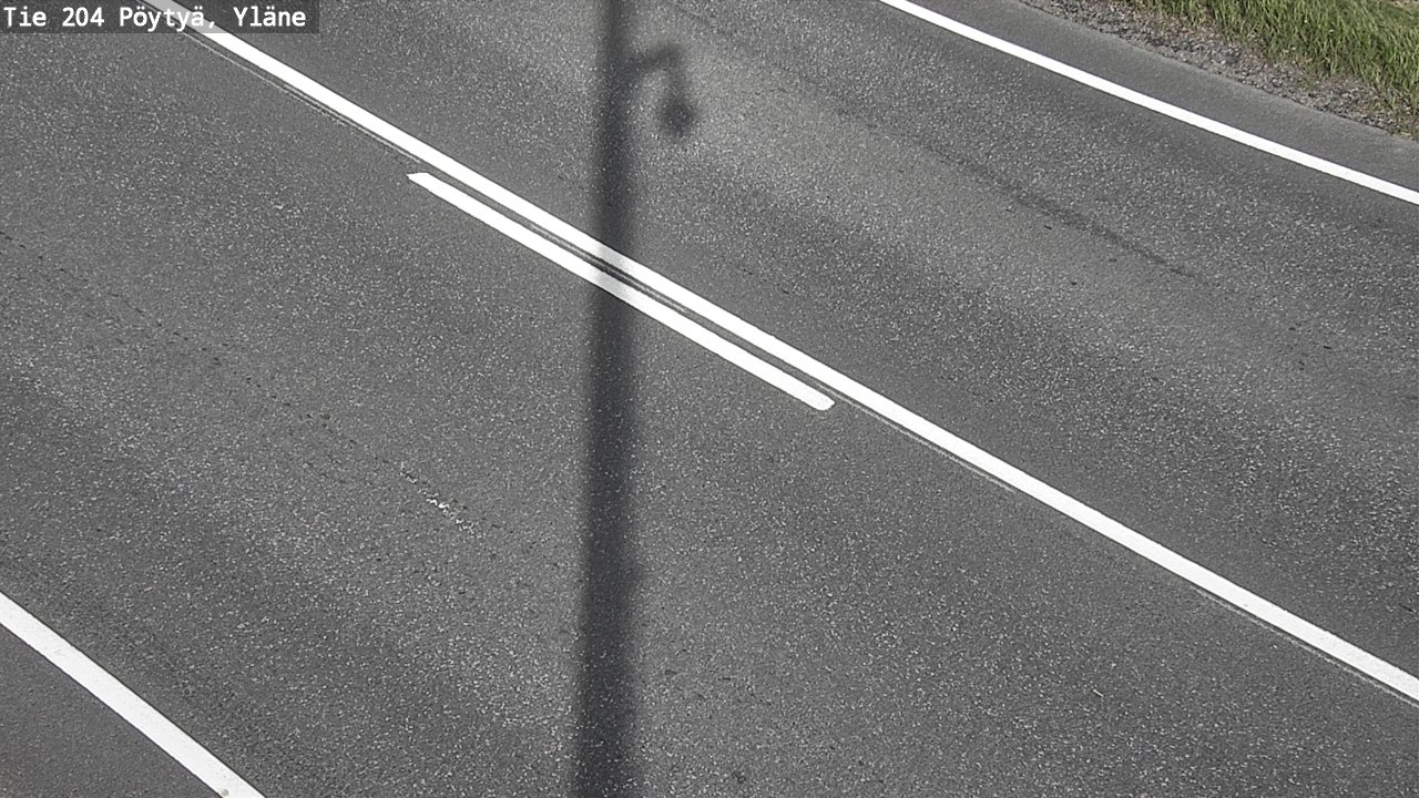 Weather Camera Image Road 204 Pöytyä, Yläne, Pöytyä, Varsinais-Suomi