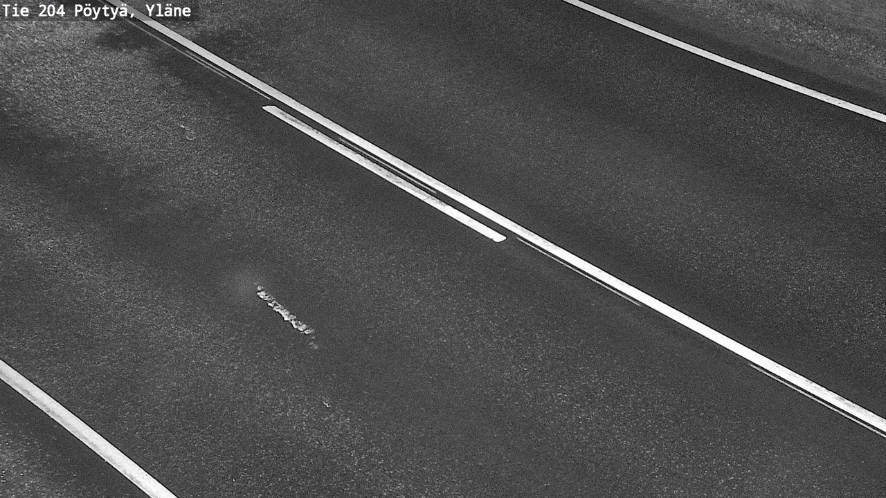 Weather Camera Image Väg 204 Pöytyä, Yläne, Pöytyä, Varsinais-Suomi