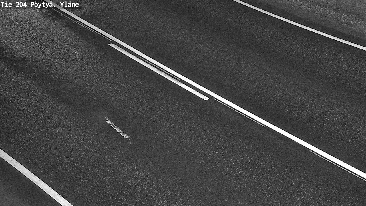 Weather Camera Image Väg 204 Pöytyä, Yläne, Pöytyä, Varsinais-Suomi