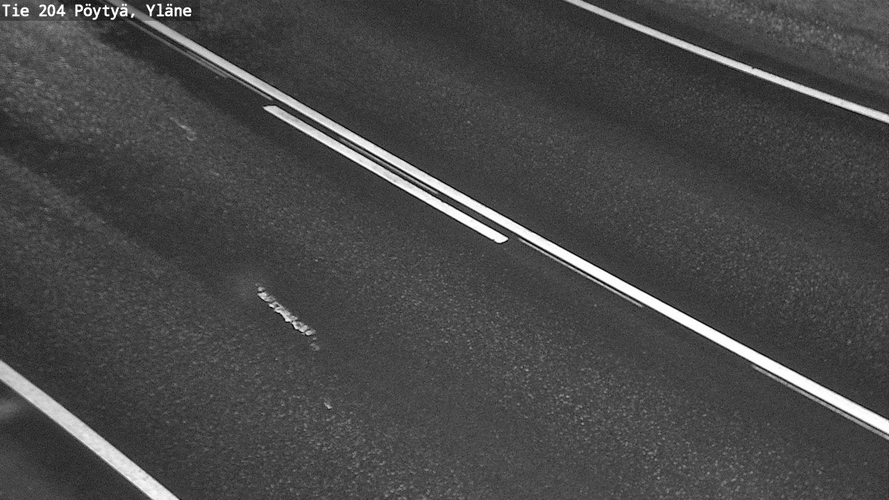 Weather Camera Image Väg 204 Pöytyä, Yläne, Pöytyä, Varsinais-Suomi