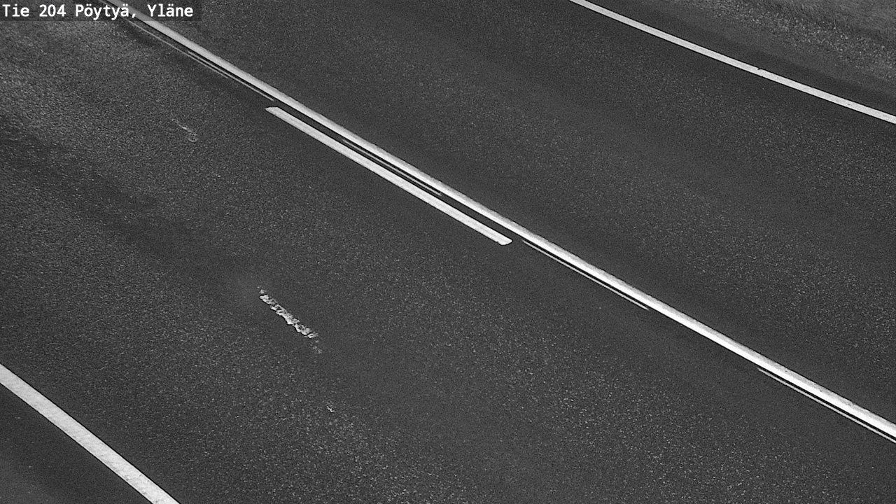 Weather Camera Image Väg 204 Pöytyä, Yläne, Pöytyä, Varsinais-Suomi