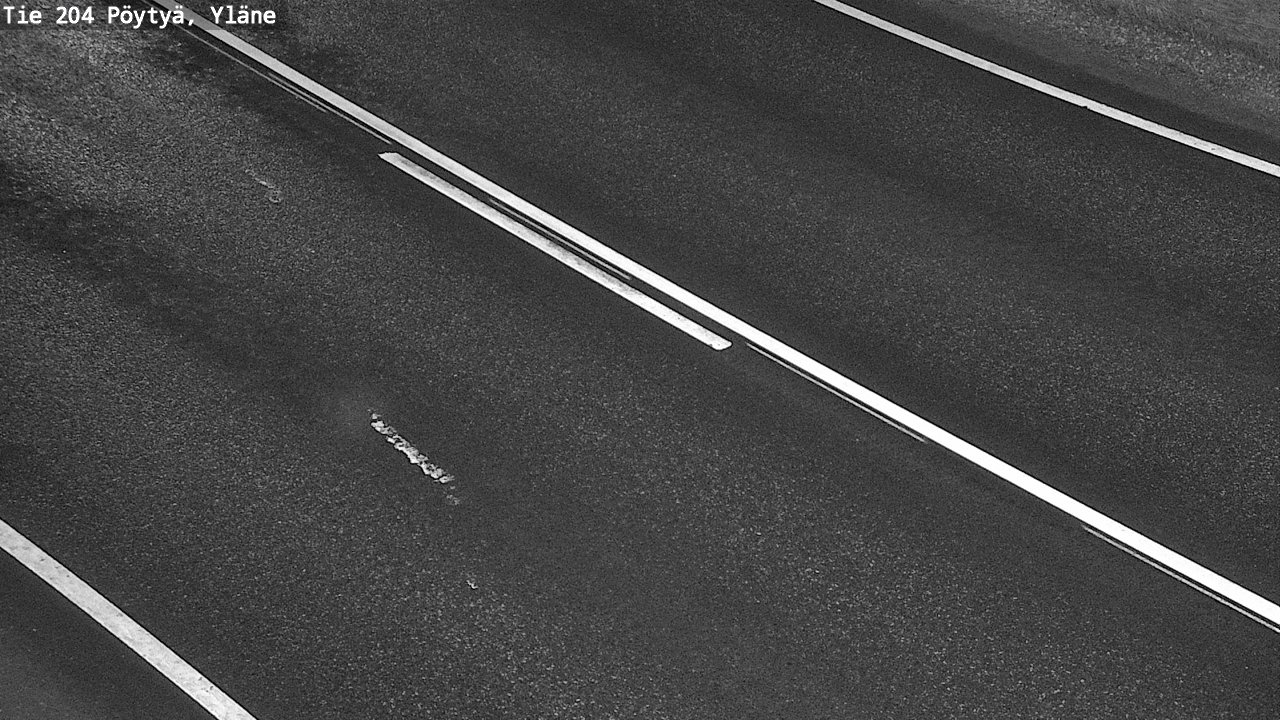 Weather Camera Image Väg 204 Pöytyä, Yläne, Pöytyä, Varsinais-Suomi