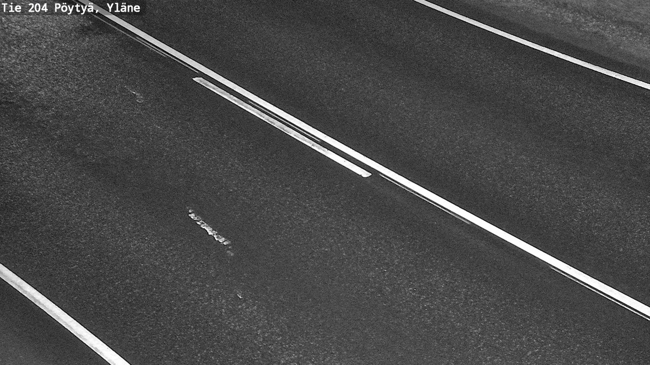 Weather Camera Image Väg 204 Pöytyä, Yläne, Pöytyä, Varsinais-Suomi