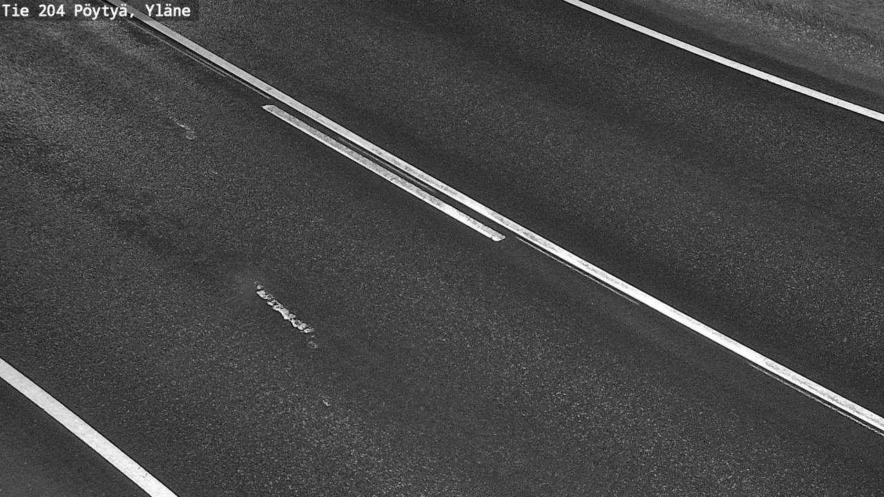 Weather Camera Image Väg 204 Pöytyä, Yläne, Pöytyä, Varsinais-Suomi