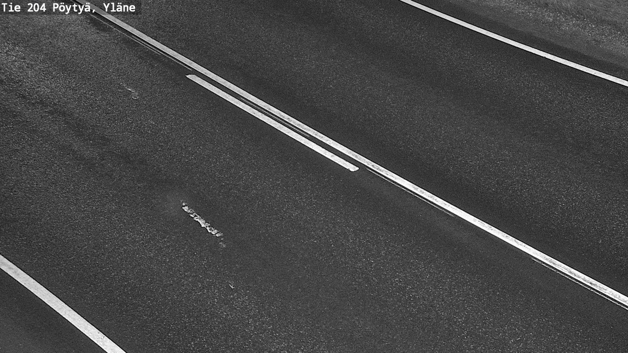 Weather Camera Image Väg 204 Pöytyä, Yläne, Pöytyä, Varsinais-Suomi
