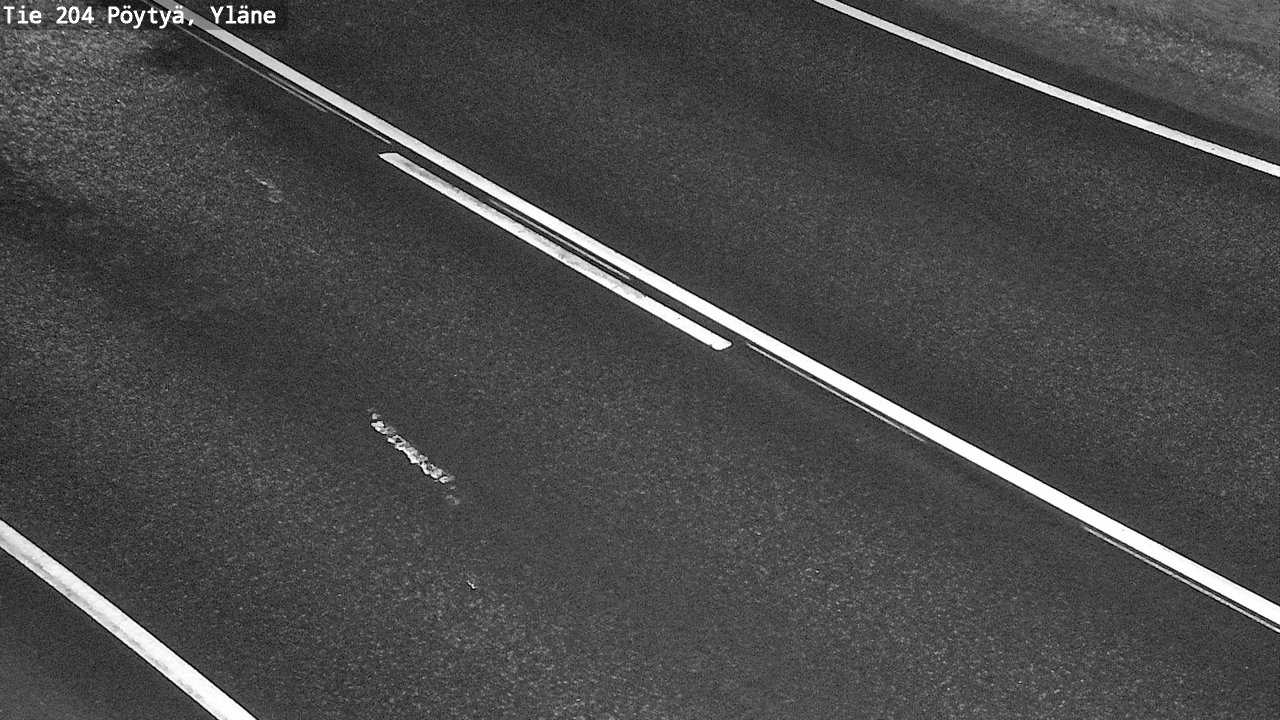 Weather Camera Image Väg 204 Pöytyä, Yläne, Pöytyä, Varsinais-Suomi