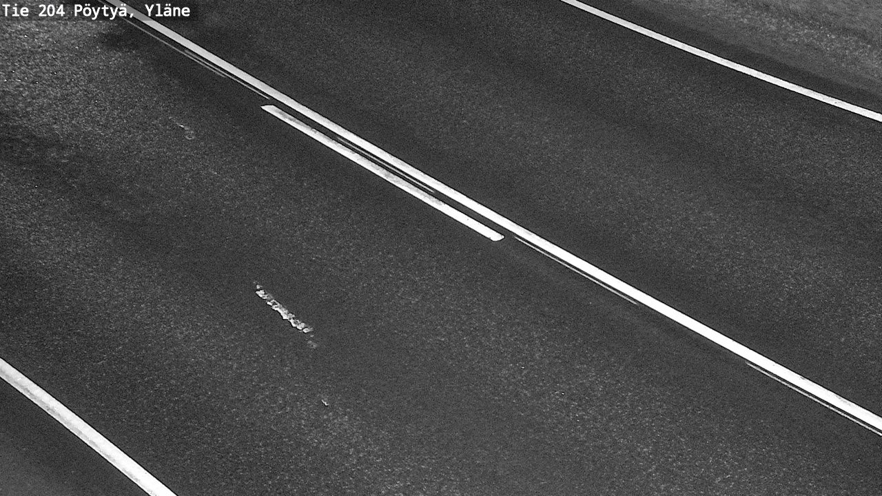 Weather Camera Image Väg 204 Pöytyä, Yläne, Pöytyä, Varsinais-Suomi
