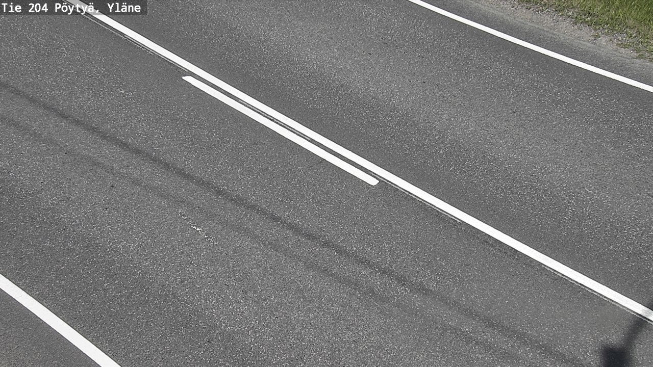 Weather Camera Image Road 204 Pöytyä, Yläne, Pöytyä, Varsinais-Suomi