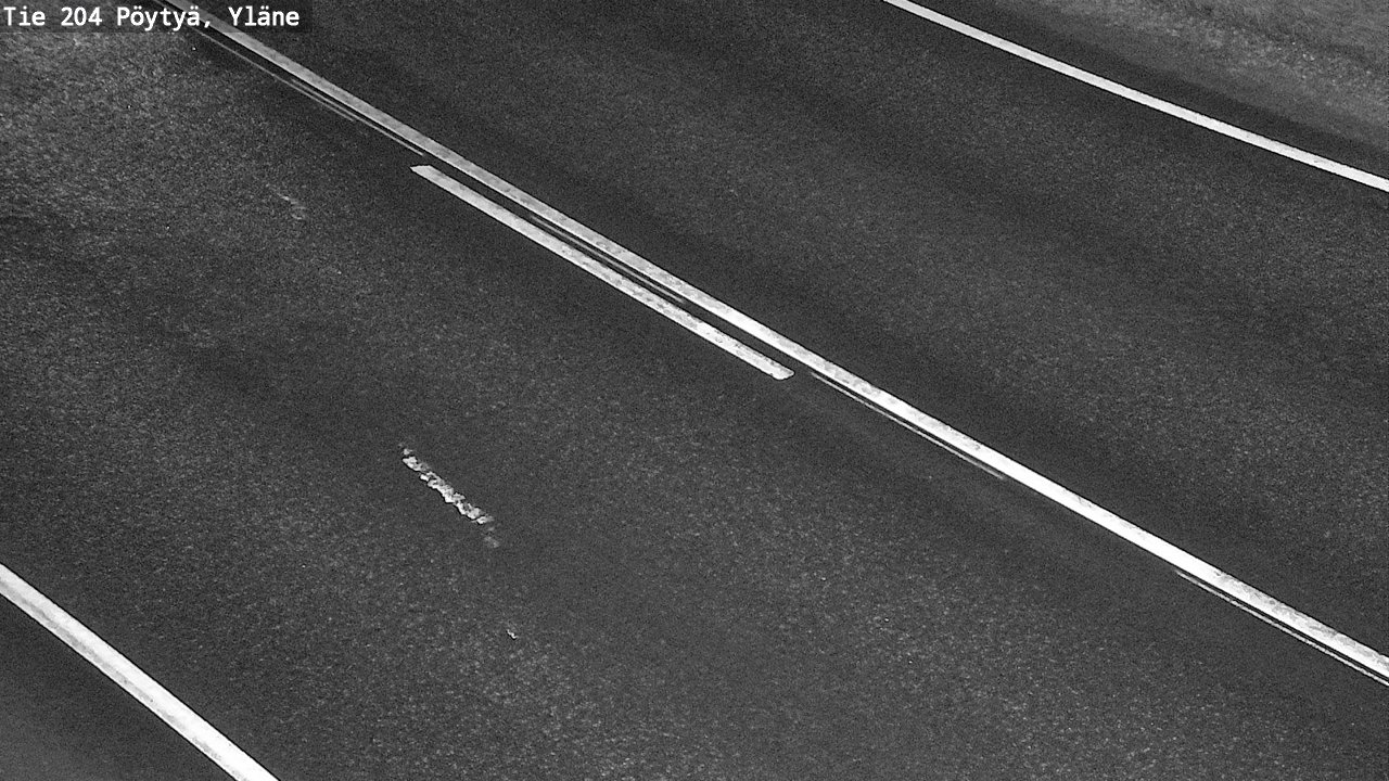 Weather Camera Image Väg 204 Pöytyä, Yläne, Pöytyä, Varsinais-Suomi