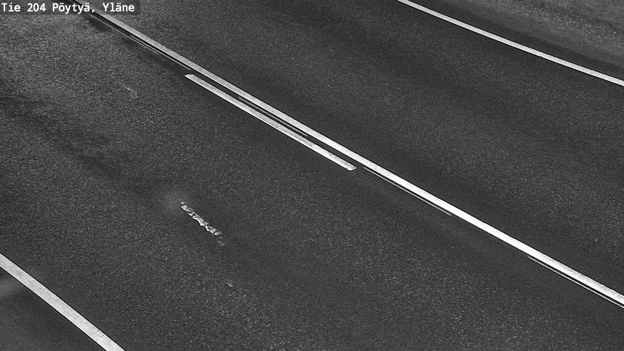Weather Camera Image Väg 204 Pöytyä, Yläne, Pöytyä, Varsinais-Suomi