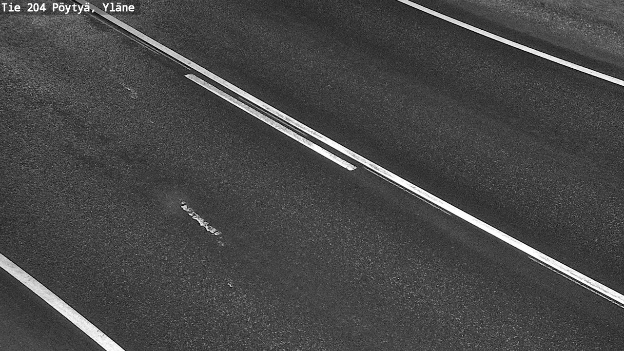 Weather Camera Image Väg 204 Pöytyä, Yläne, Pöytyä, Varsinais-Suomi