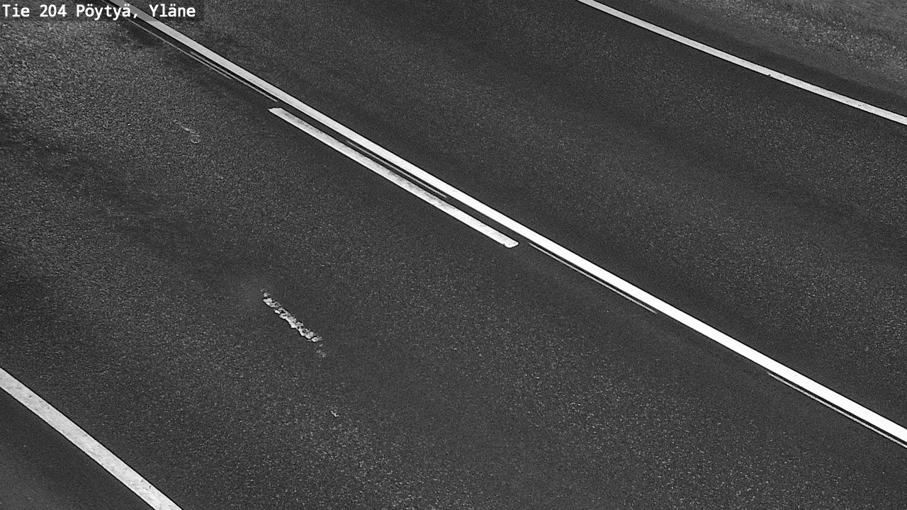 Weather Camera Image Väg 204 Pöytyä, Yläne, Pöytyä, Varsinais-Suomi