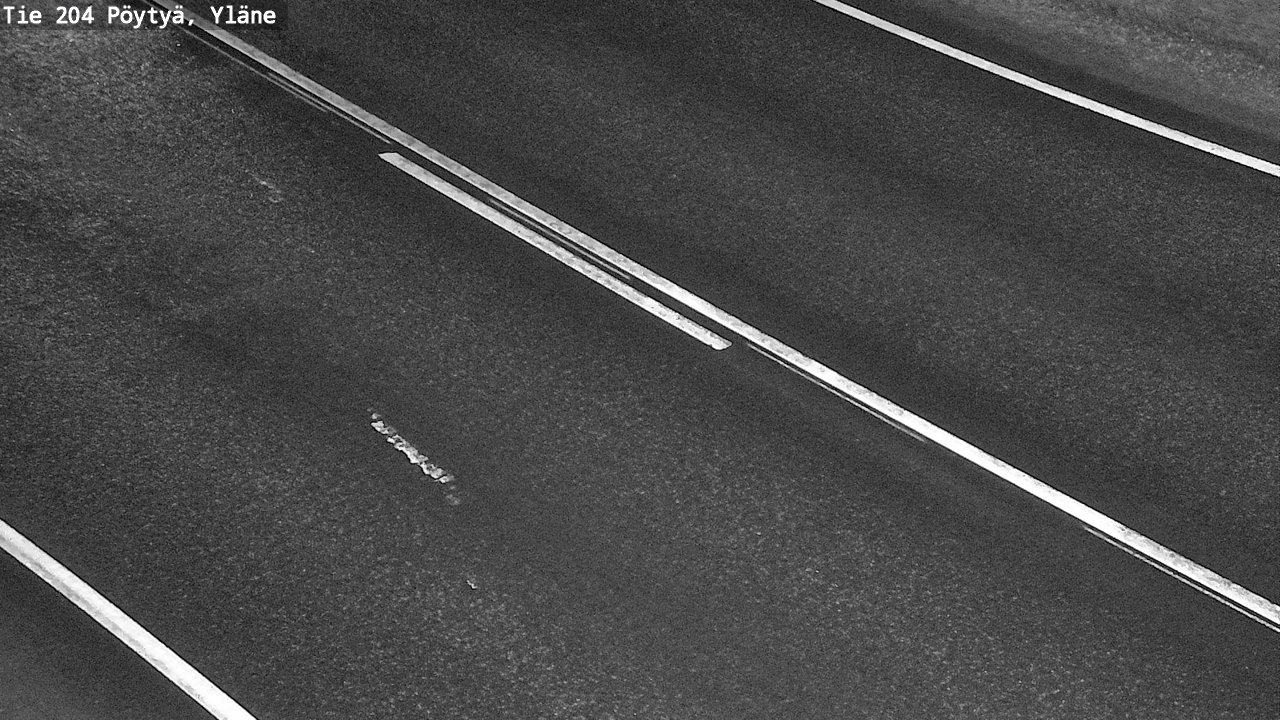Weather Camera Image Väg 204 Pöytyä, Yläne, Pöytyä, Varsinais-Suomi
