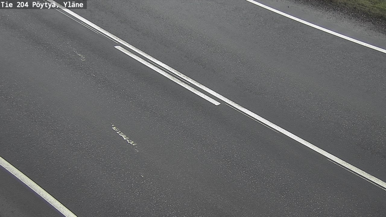 Weather Camera Image Road 204 Pöytyä, Yläne, Pöytyä, Varsinais-Suomi