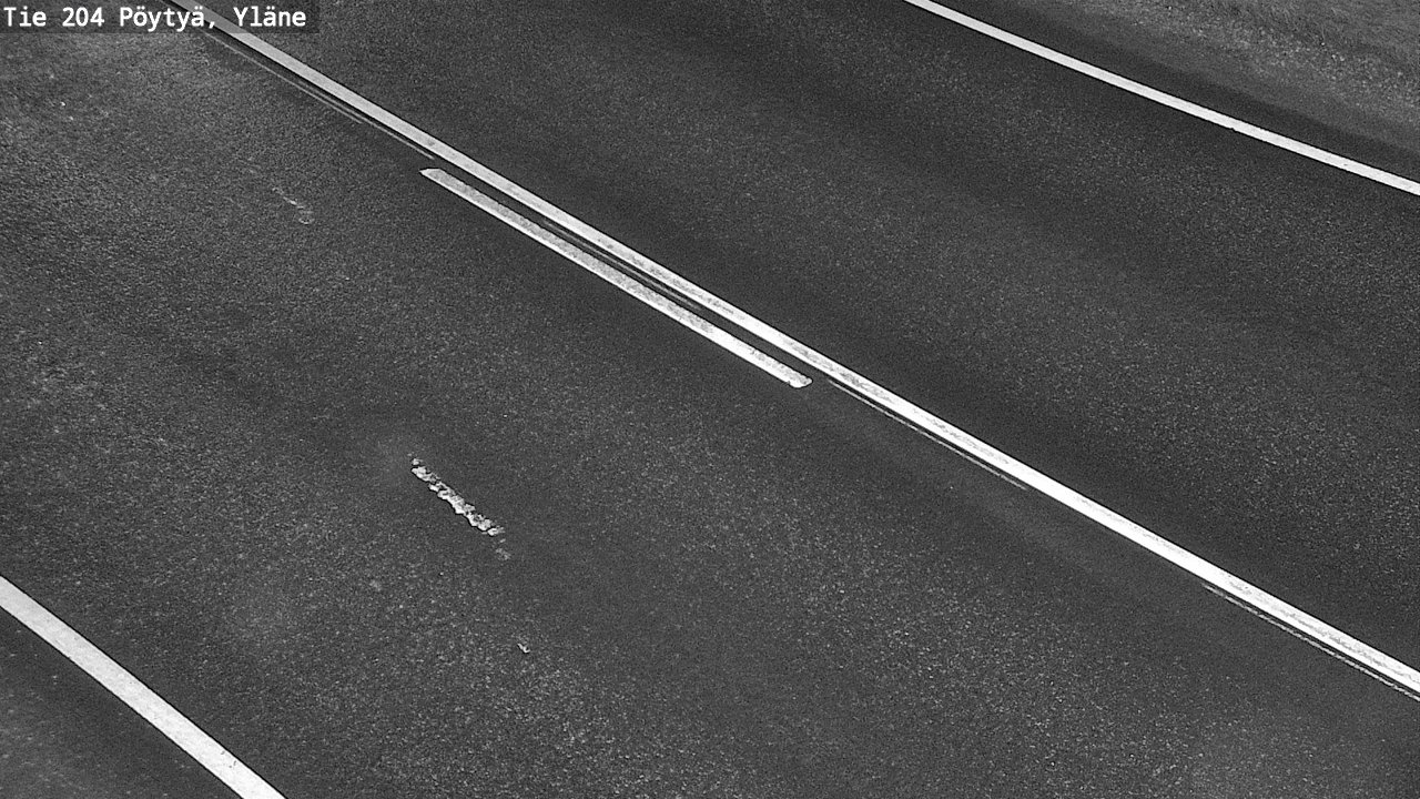 Weather Camera Image Väg 204 Pöytyä, Yläne, Pöytyä, Varsinais-Suomi