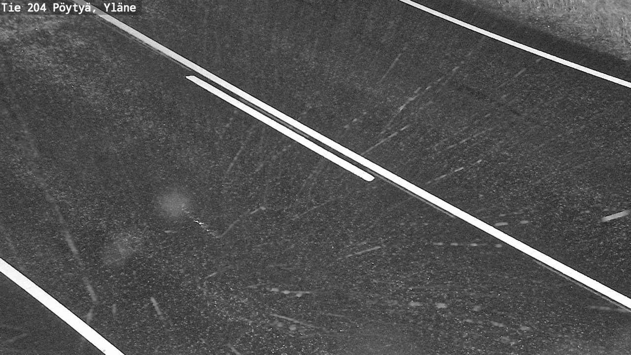 Weather Camera Image Väg 204 Pöytyä, Yläne, Pöytyä, Varsinais-Suomi