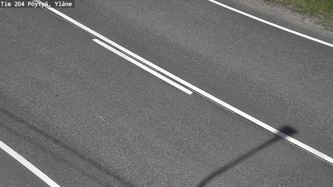 Weather Camera Image Road 204 Pöytyä, Yläne, Pöytyä, Varsinais-Suomi