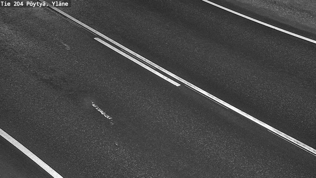 Weather Camera Image Väg 204 Pöytyä, Yläne, Pöytyä, Varsinais-Suomi