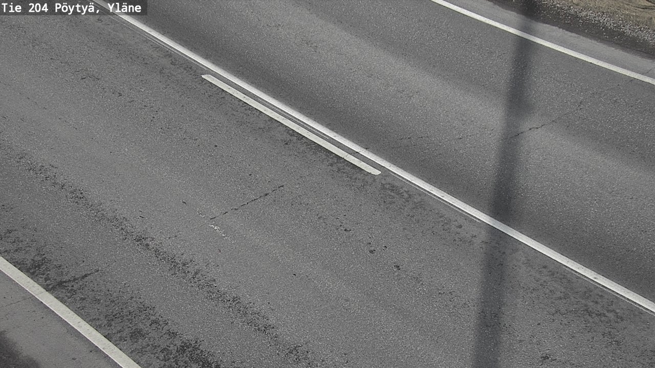 Weather Camera Image Road 204 Pöytyä, Yläne, Pöytyä, Varsinais-Suomi