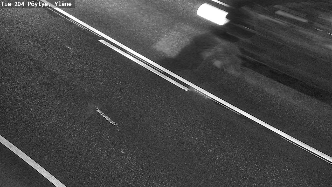 Weather Camera Image Väg 204 Pöytyä, Yläne, Pöytyä, Varsinais-Suomi