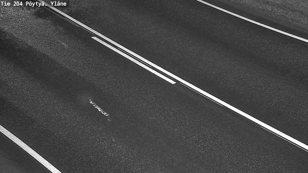 Weather Camera Image Väg 204 Pöytyä, Yläne, Pöytyä, Varsinais-Suomi
