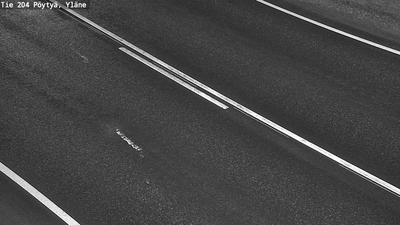 Weather Camera Image Väg 204 Pöytyä, Yläne, Pöytyä, Varsinais-Suomi