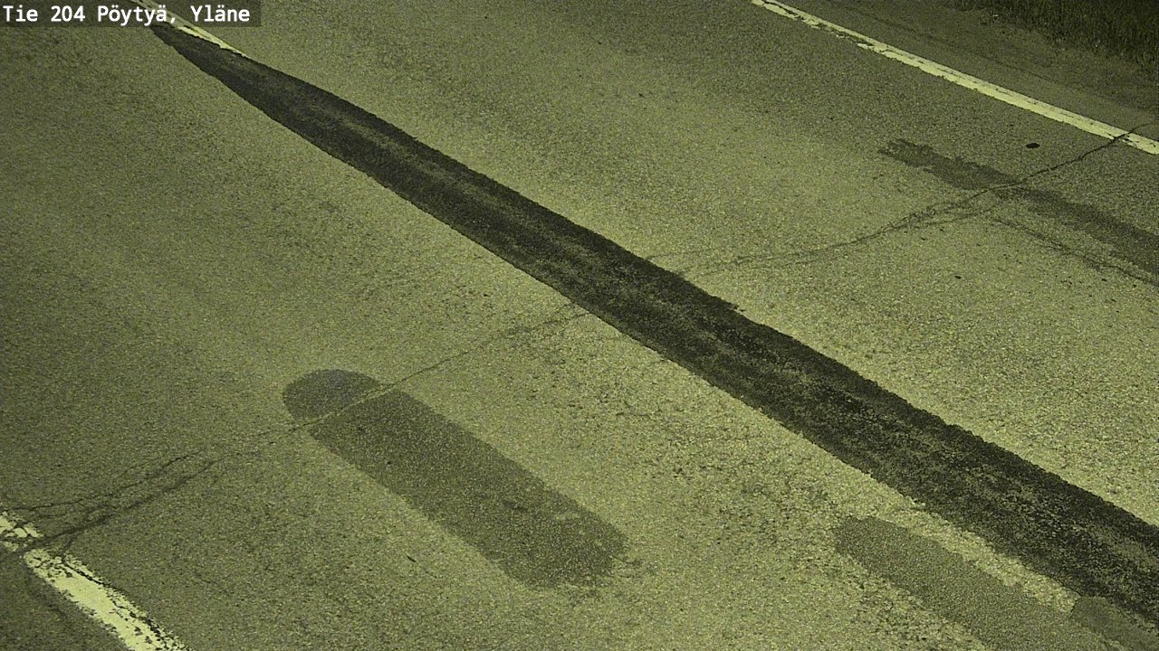 Weather Camera Image Road 204 Pöytyä, Yläne, Pöytyä, Varsinais-Suomi