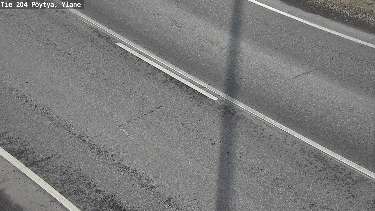 Weather Camera Image Road 204 Pöytyä, Yläne, Pöytyä, Varsinais-Suomi