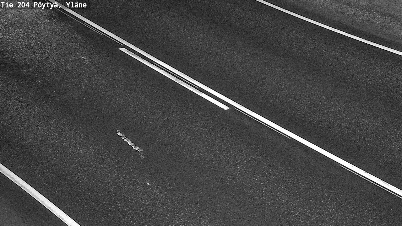 Weather Camera Image Väg 204 Pöytyä, Yläne, Pöytyä, Varsinais-Suomi