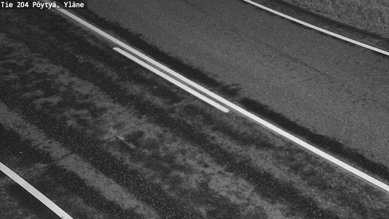 Weather Camera Image Väg 204 Pöytyä, Yläne, Pöytyä, Varsinais-Suomi