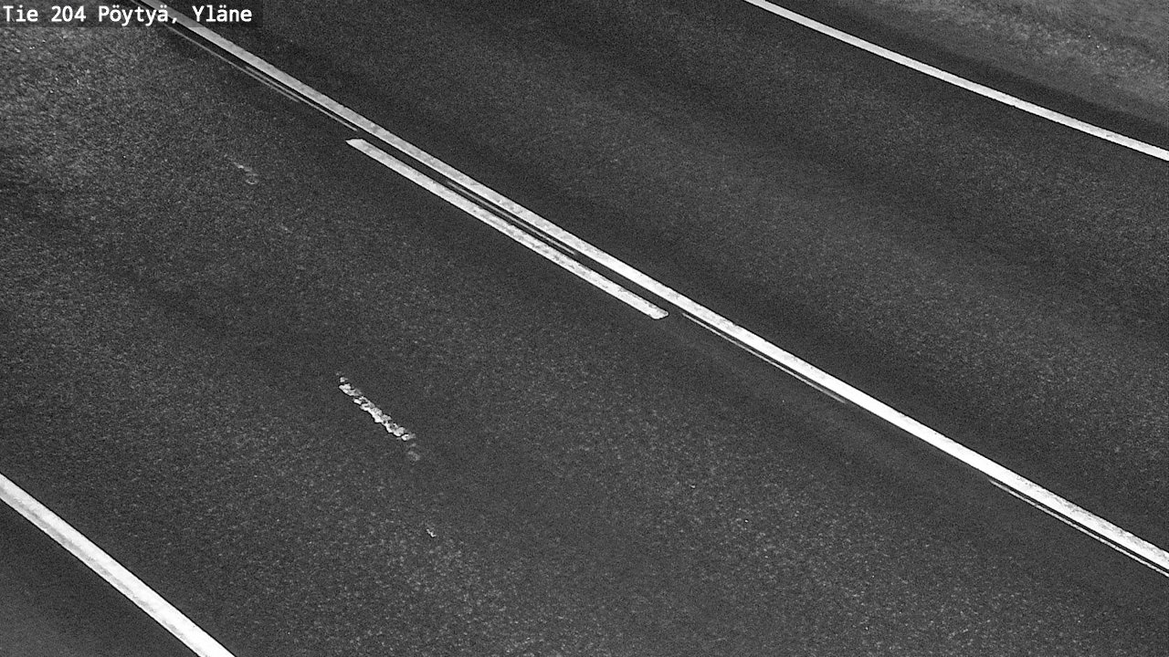 Weather Camera Image Väg 204 Pöytyä, Yläne, Pöytyä, Varsinais-Suomi