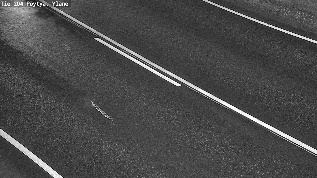 Weather Camera Image Väg 204 Pöytyä, Yläne, Pöytyä, Varsinais-Suomi
