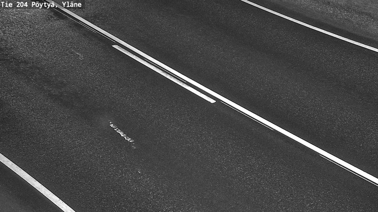 Weather Camera Image Väg 204 Pöytyä, Yläne, Pöytyä, Varsinais-Suomi