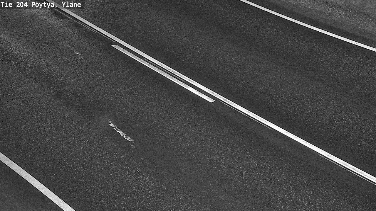 Weather Camera Image Väg 204 Pöytyä, Yläne, Pöytyä, Varsinais-Suomi