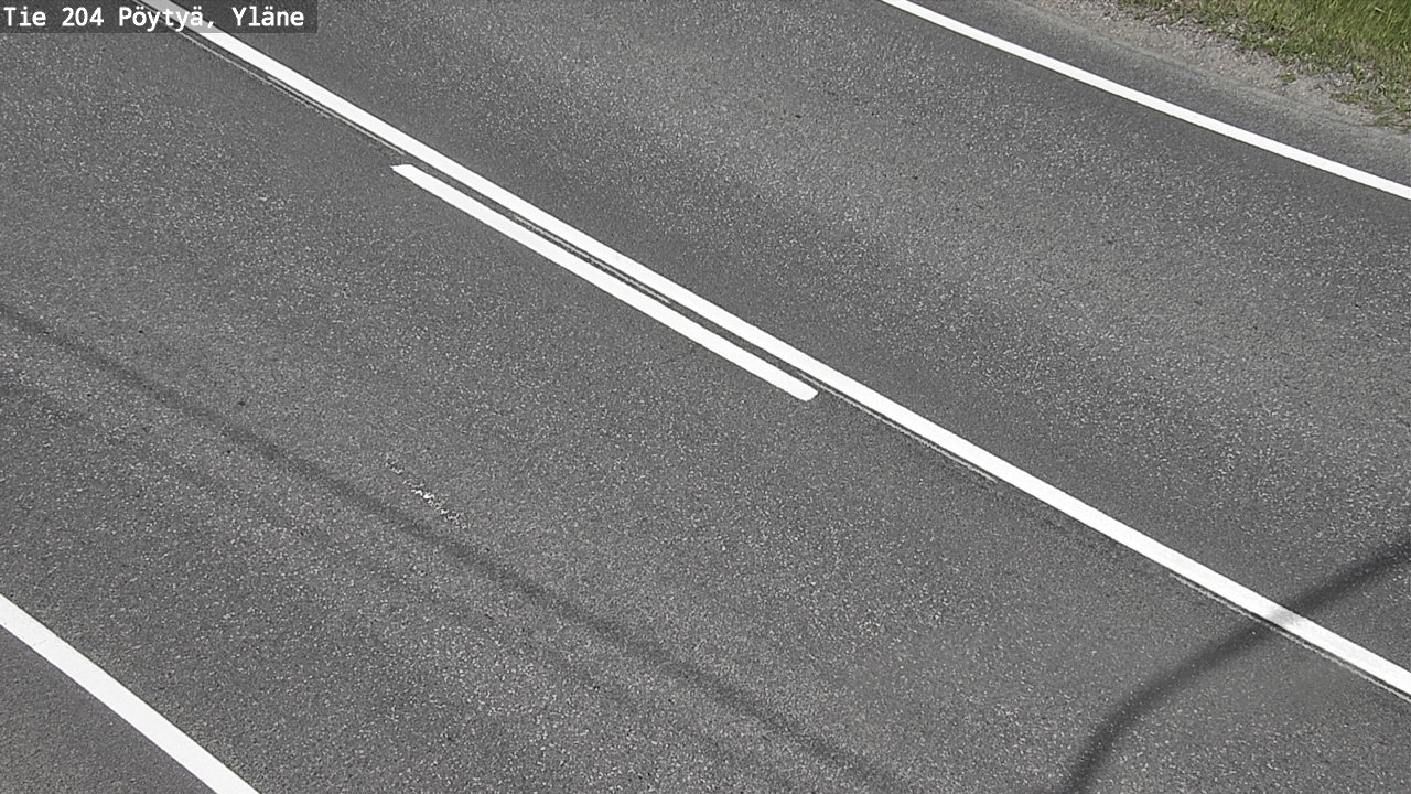Weather Camera Image Road 204 Pöytyä, Yläne, Pöytyä, Varsinais-Suomi