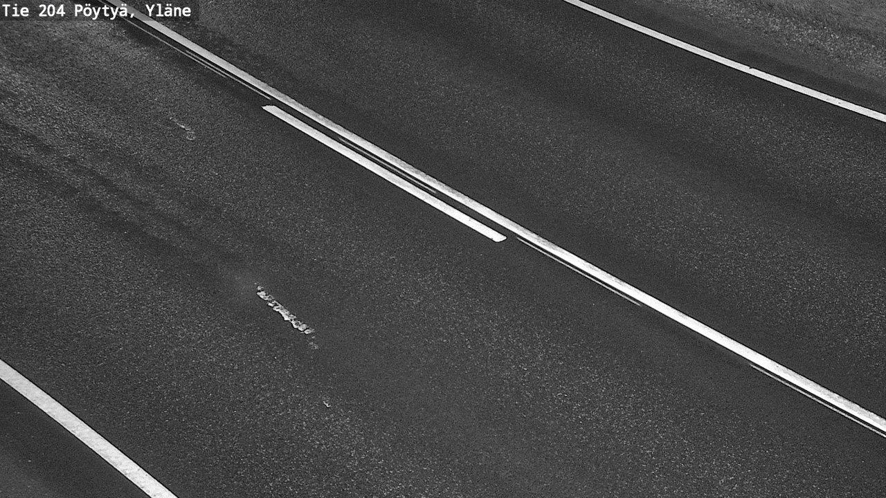 Weather Camera Image Väg 204 Pöytyä, Yläne, Pöytyä, Varsinais-Suomi