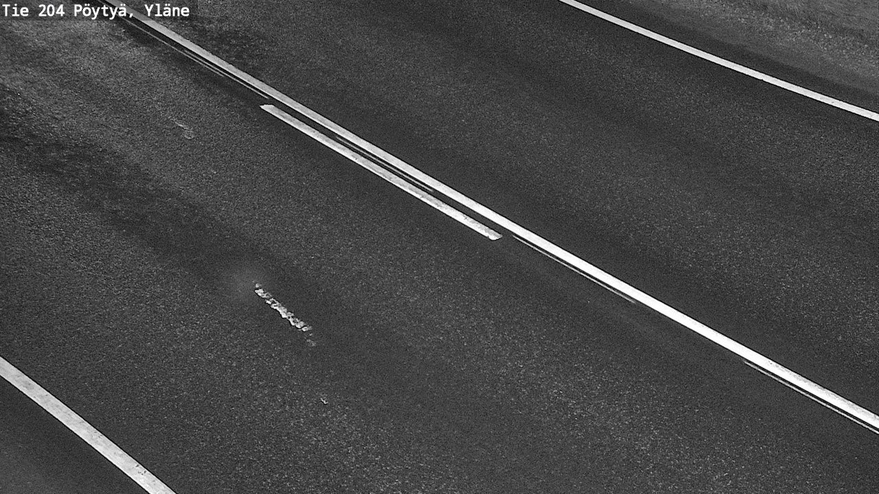 Weather Camera Image Väg 204 Pöytyä, Yläne, Pöytyä, Varsinais-Suomi