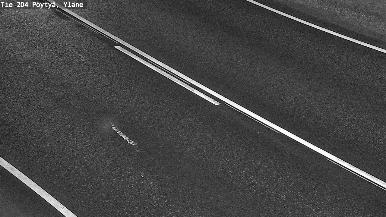 Weather Camera Image Väg 204 Pöytyä, Yläne, Pöytyä, Varsinais-Suomi