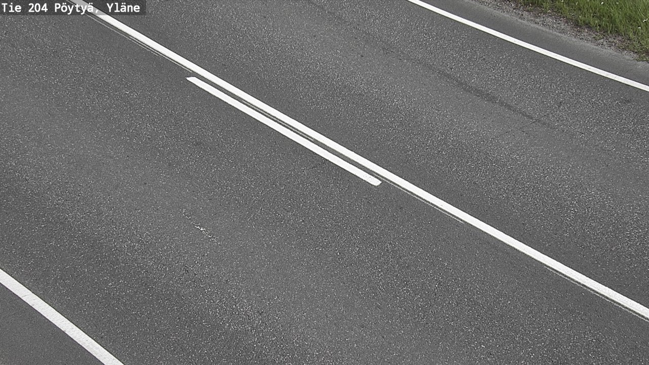 Weather Camera Image Road 204 Pöytyä, Yläne, Pöytyä, Varsinais-Suomi