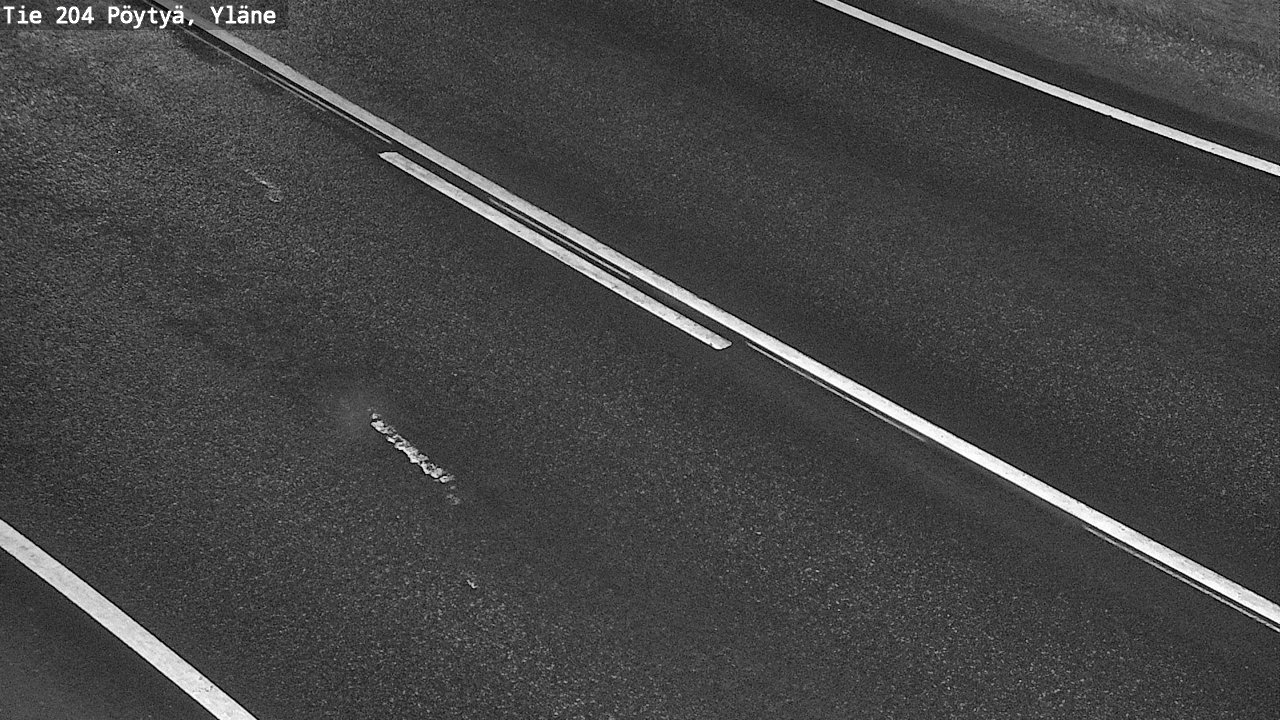 Weather Camera Image Väg 204 Pöytyä, Yläne, Pöytyä, Varsinais-Suomi