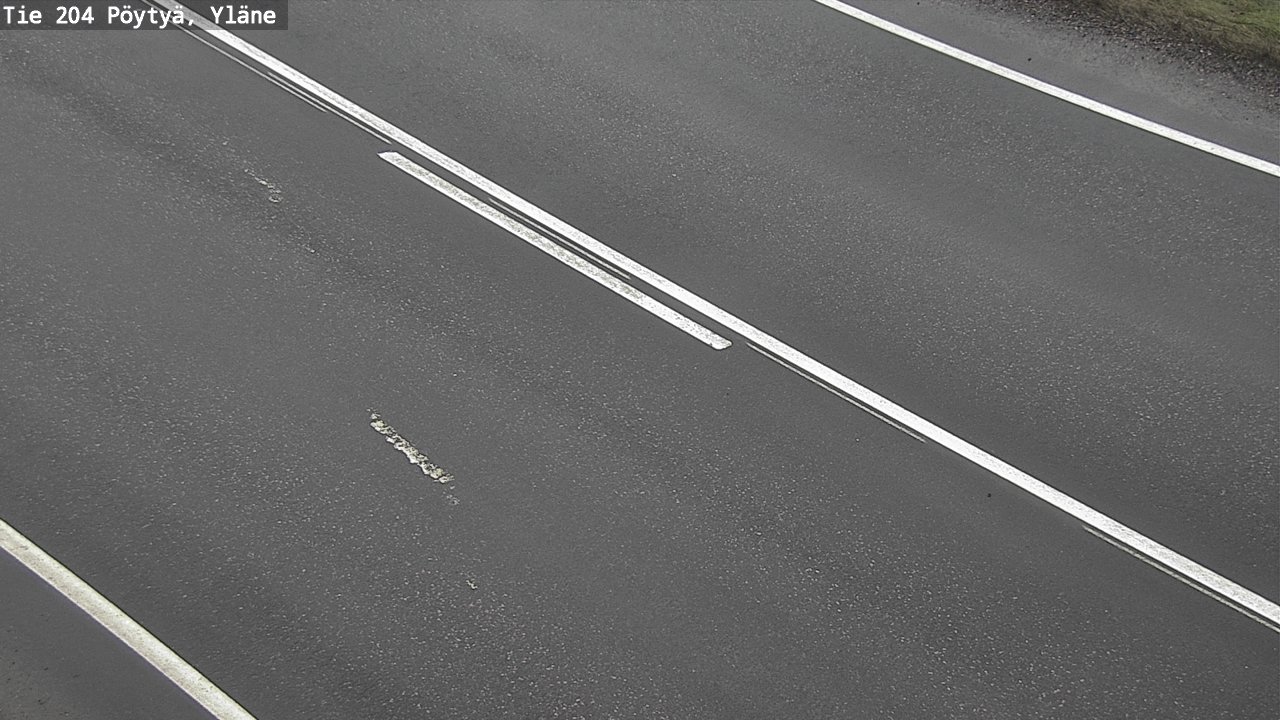 Weather Camera Image Road 204 Pöytyä, Yläne, Pöytyä, Varsinais-Suomi